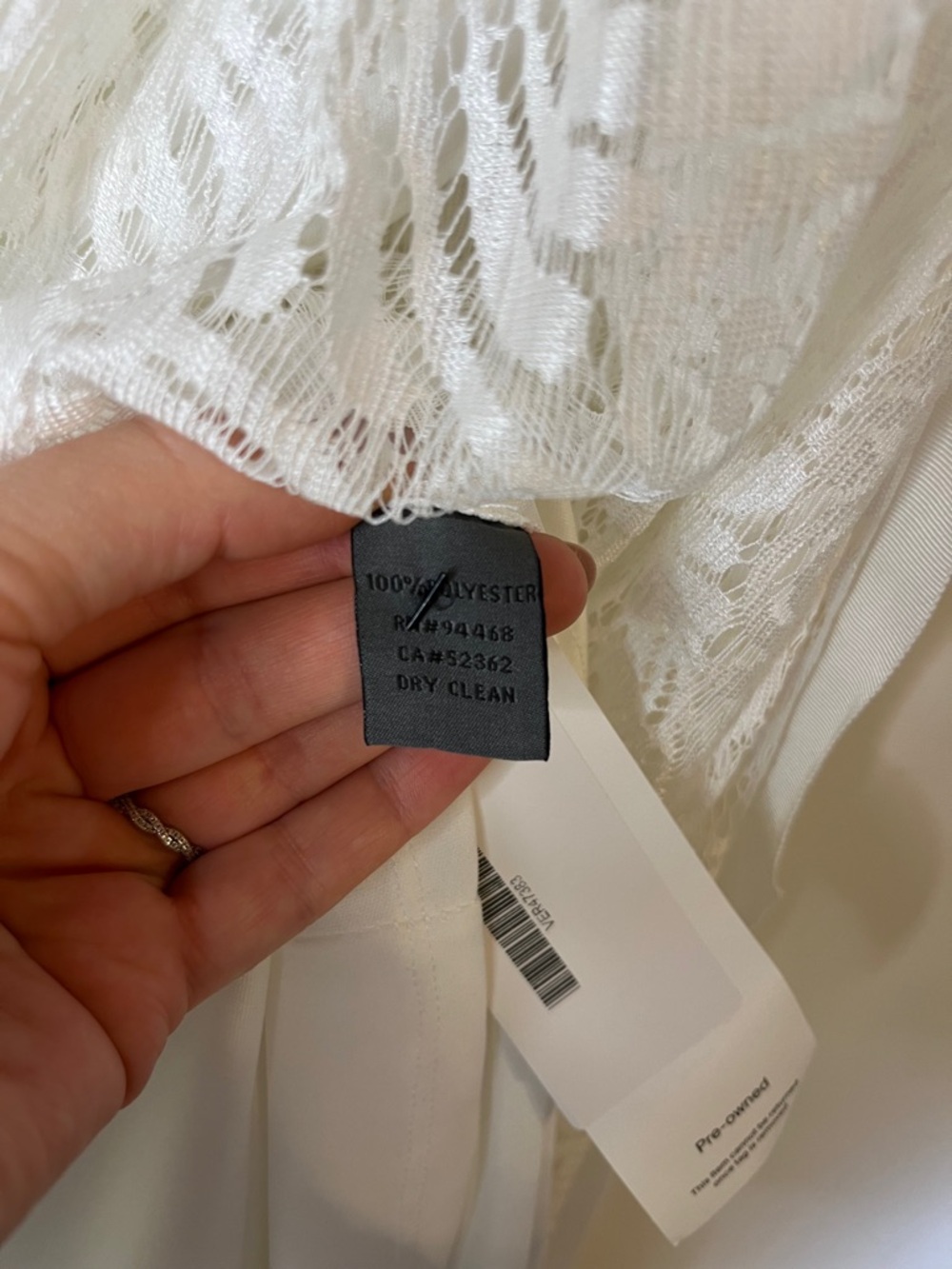Vera Wang NWT White Lace Maxi Dress Sz 2 Bridal Destination Wedding Elopement - Picture 12 of 15